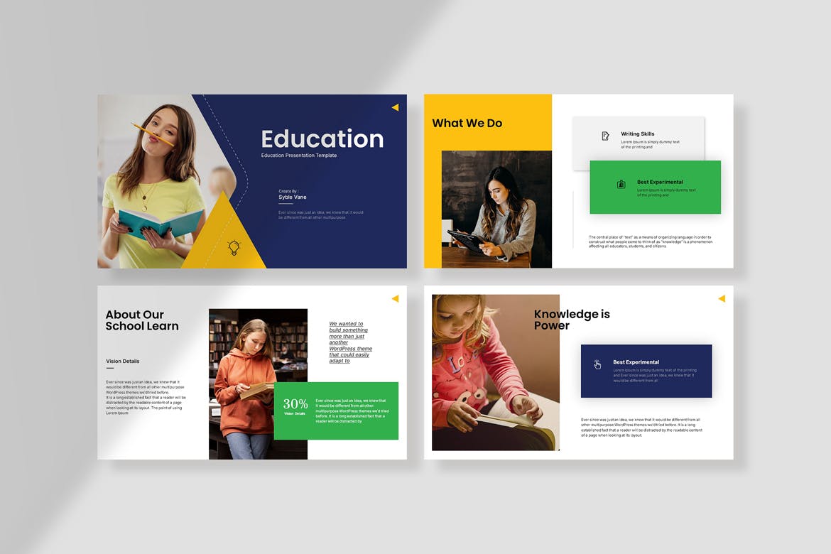 教育 PowerPoint 演示文稿模板 (PPTX)