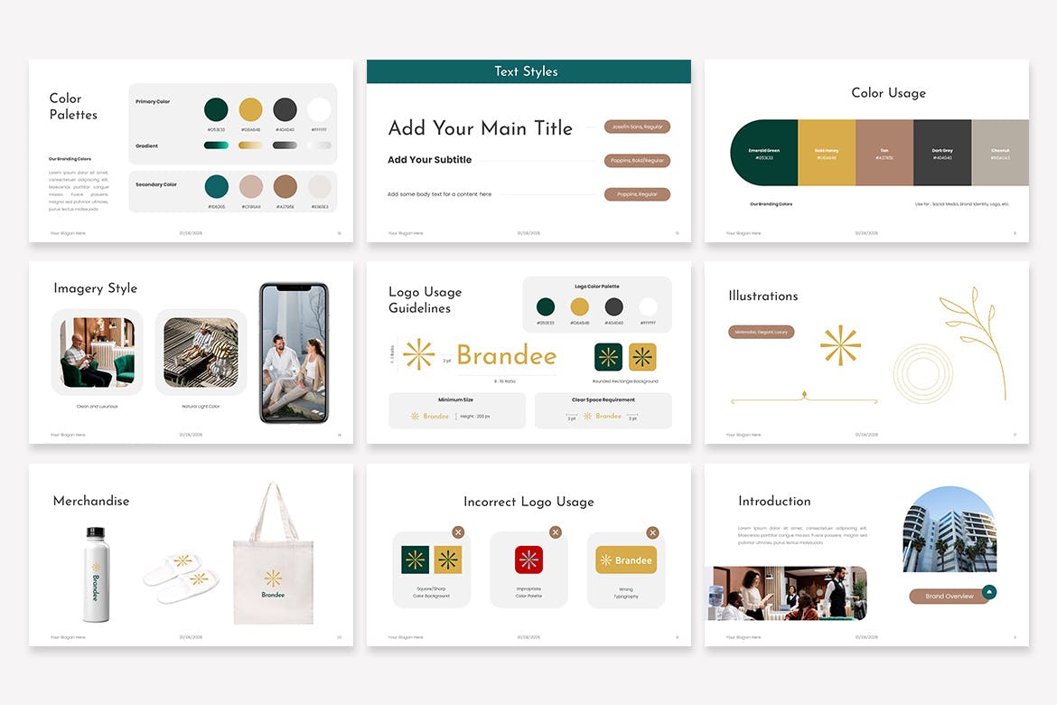 品牌指南 -PPT模版 (PPTX)