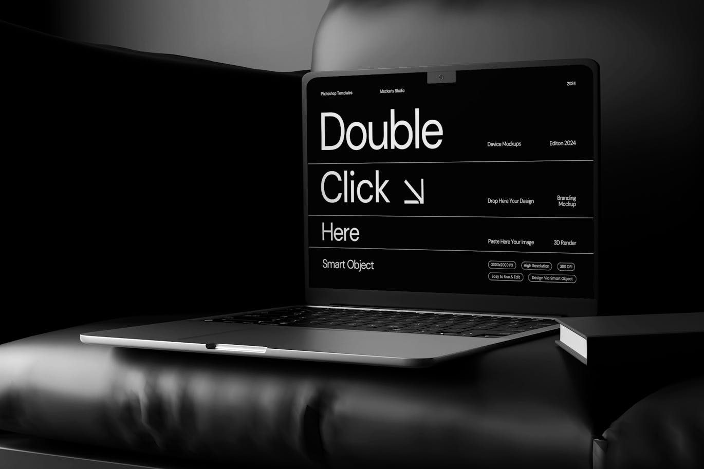 品牌笔记本电脑样机 (PSD)