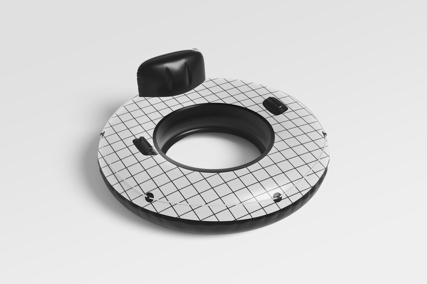 水上充气泳池漂浮游泳圈样机 (PSD)