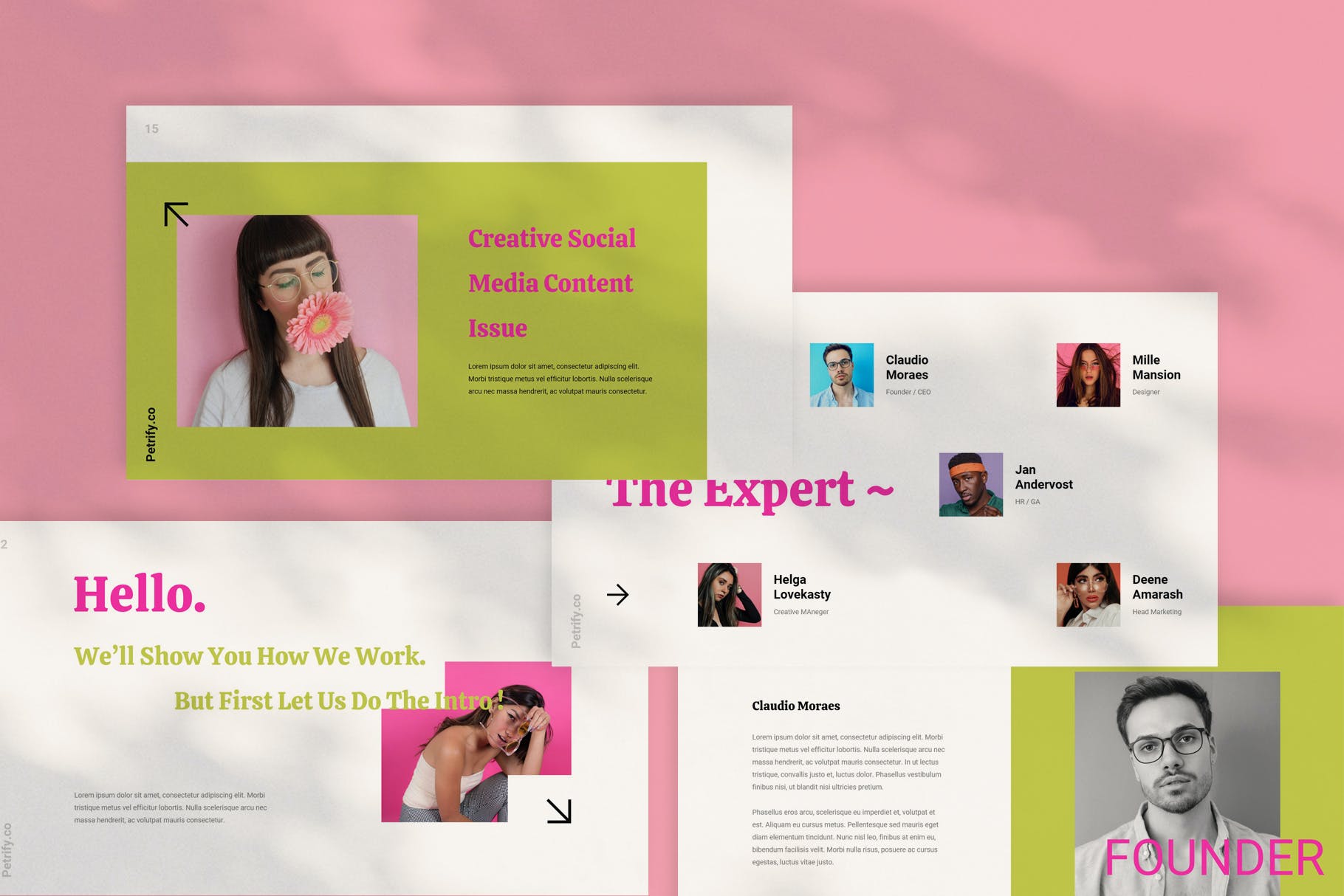 多彩时尚创意PPT模板（PPTX）