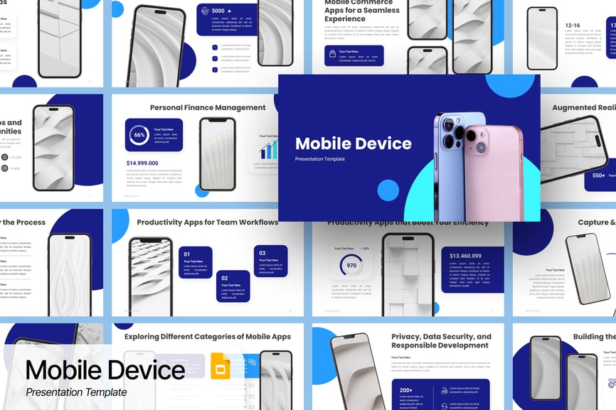移动设备PPT模版 (PPTX)