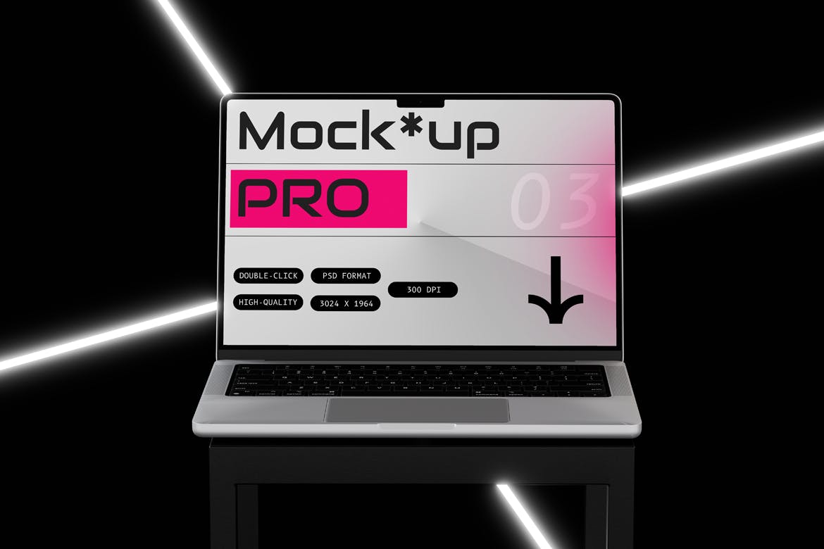 笔记本电脑样机 (PSD)