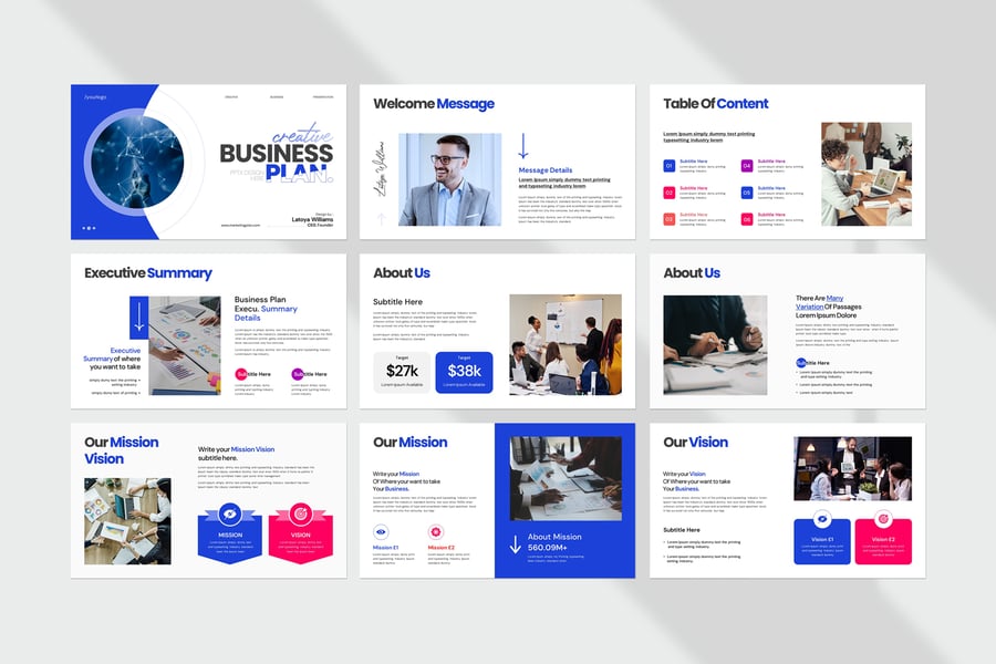 商业计划 PPT模版 (PPTX)