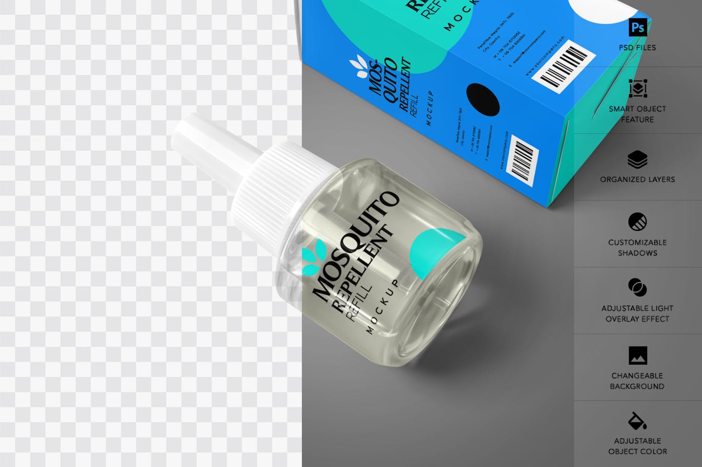 驱蚊剂补充样机 (PSD)