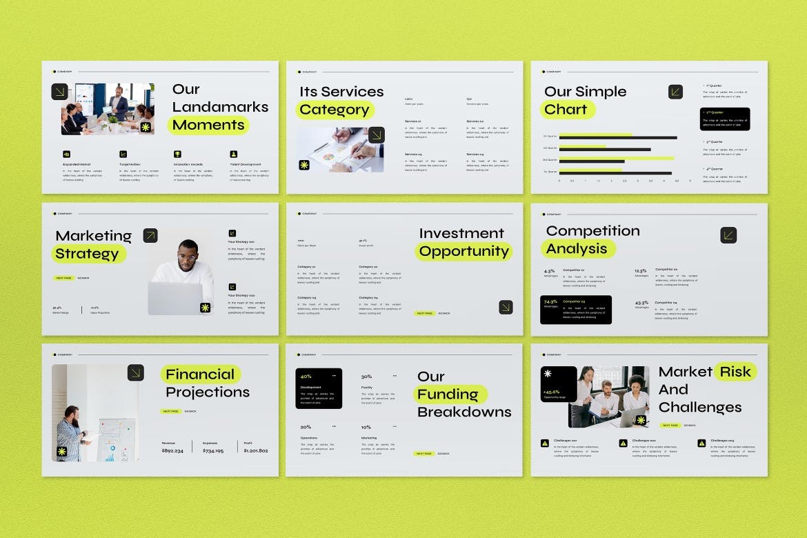 现代商业宣传材料PPT模板 (PPT)