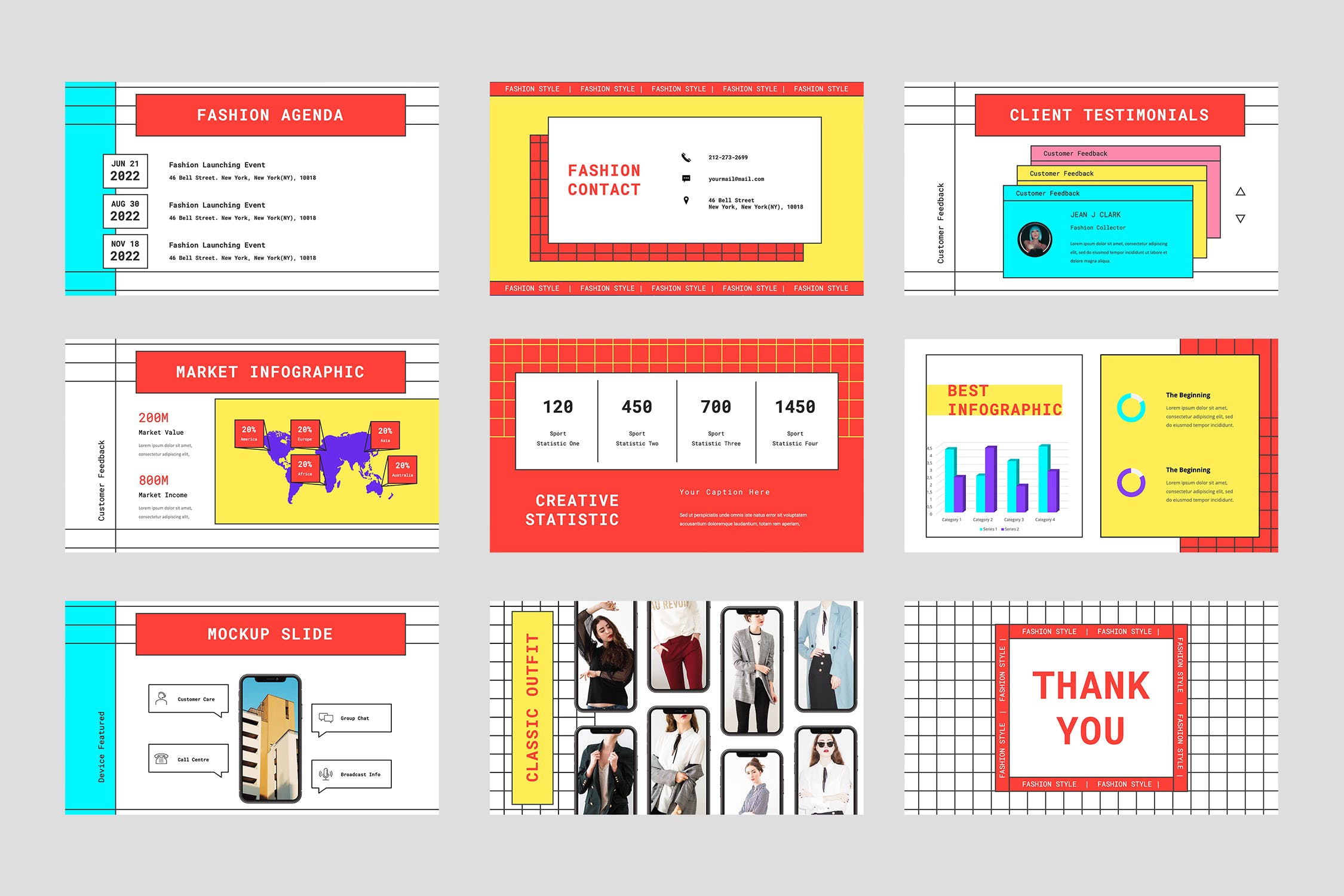 波普艺术PPT模板下载（PPTX）