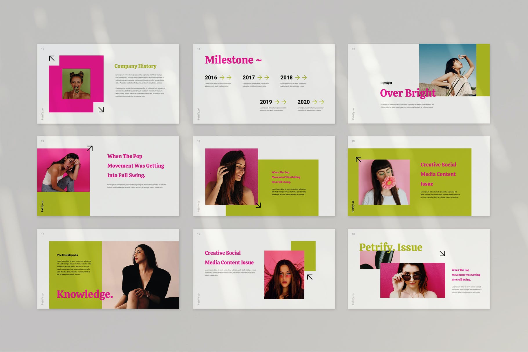 多彩时尚创意PPT模板（PPTX）