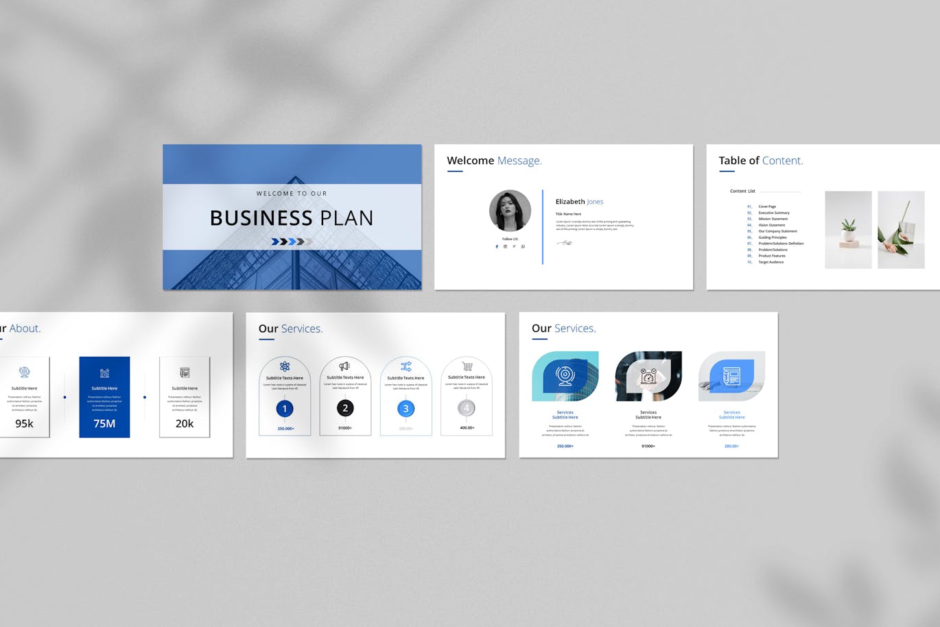 商业计划演示模板 (PPTX)