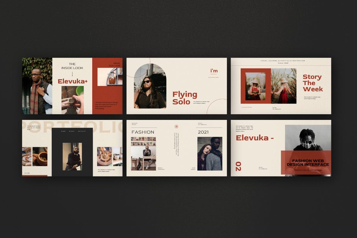 时尚都市风格的多用途高品质powerpoint幻灯片演示模板（pptx）