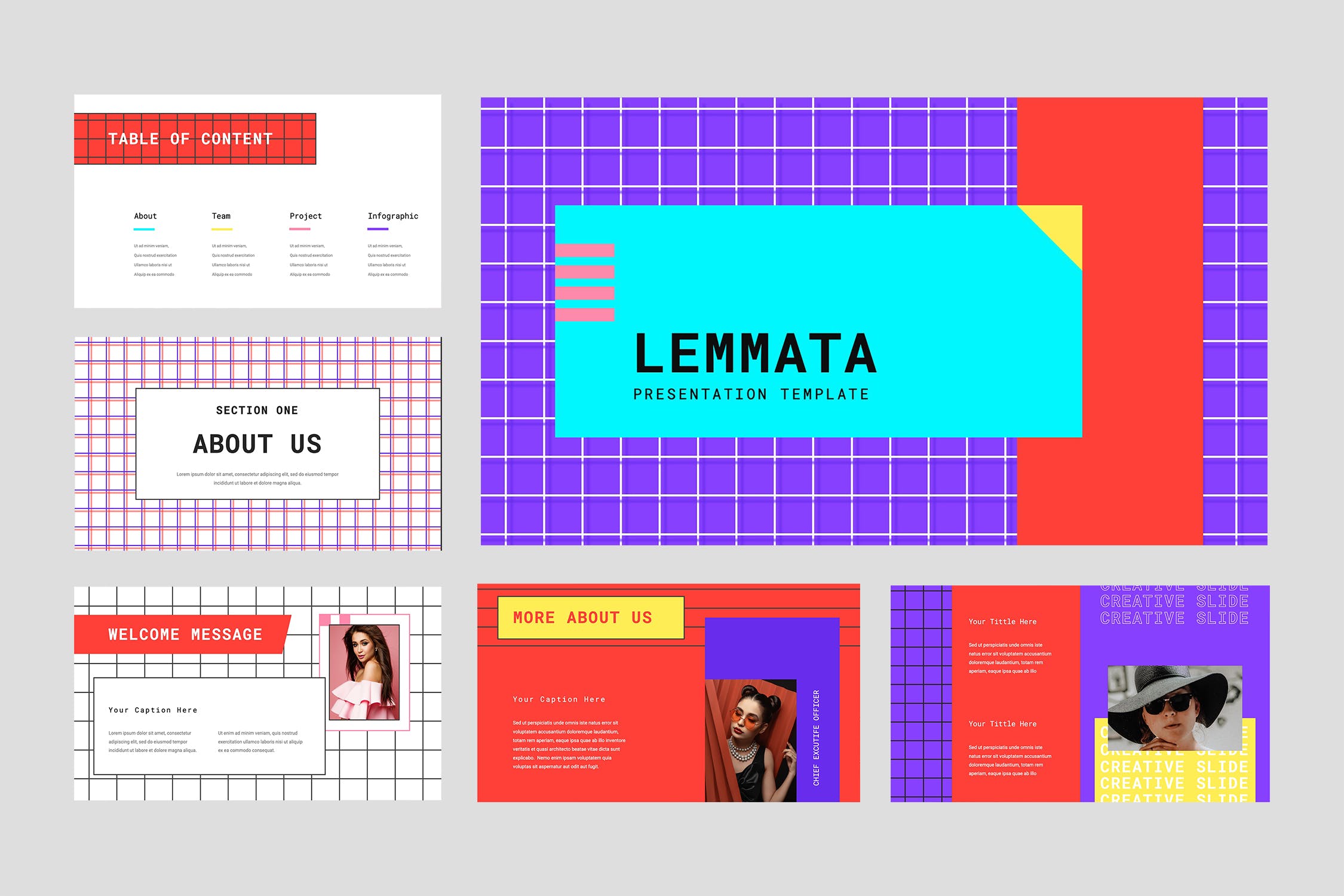 波普艺术PPT模板下载（PPTX）