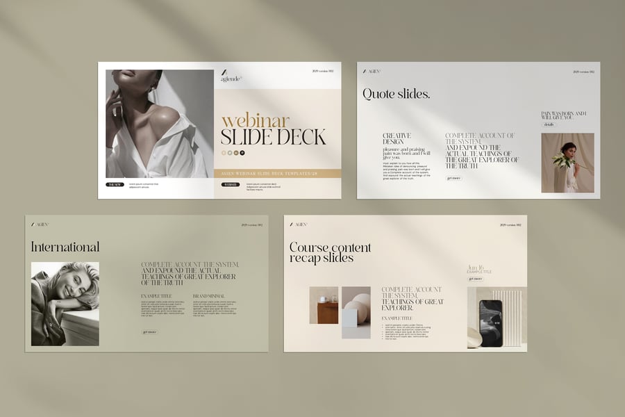 网络研讨会幻灯片PPT模版PPT模版 (PPTX)