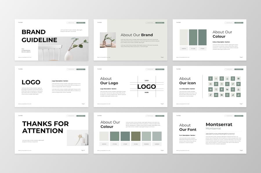 品牌指南 PPT模版 (PPTX)