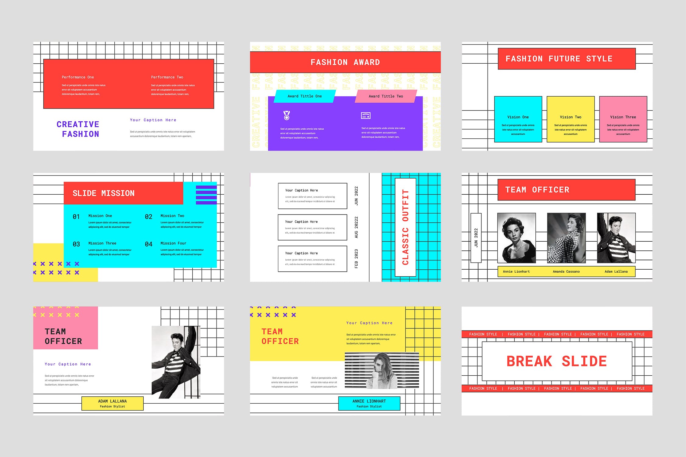 波普艺术PPT模板下载（PPTX）