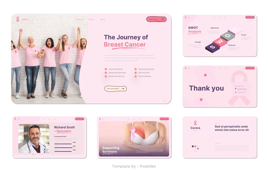医疗技术介绍PPT模版 (PPTX,PPT)