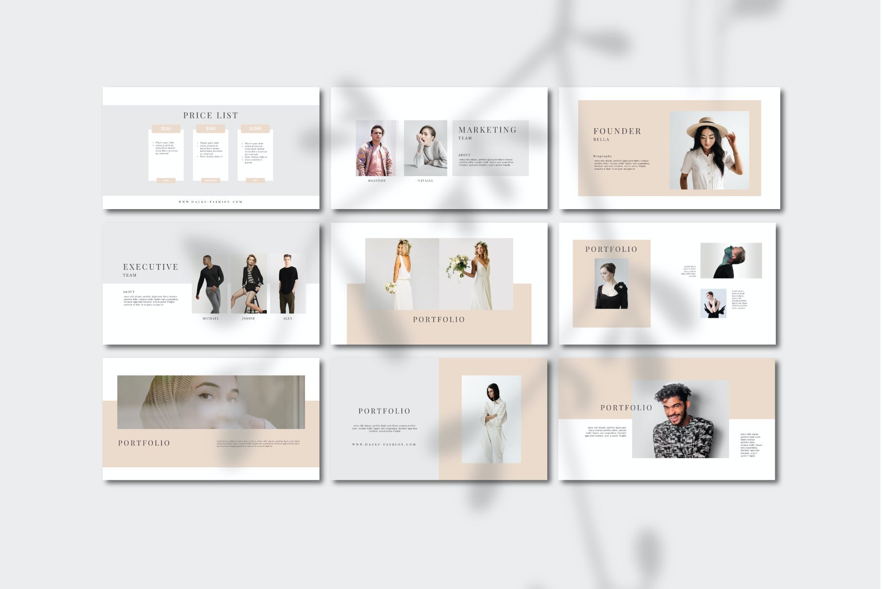 时尚温馨高雅的PPT模板(PPT,PPTX)