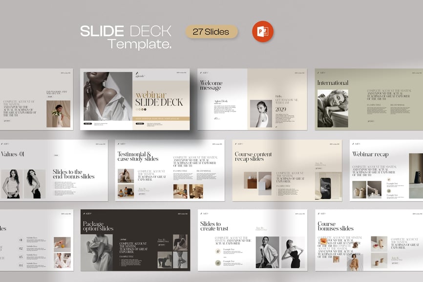 网络研讨会幻灯片PPT模版PPT模版 (PPTX)