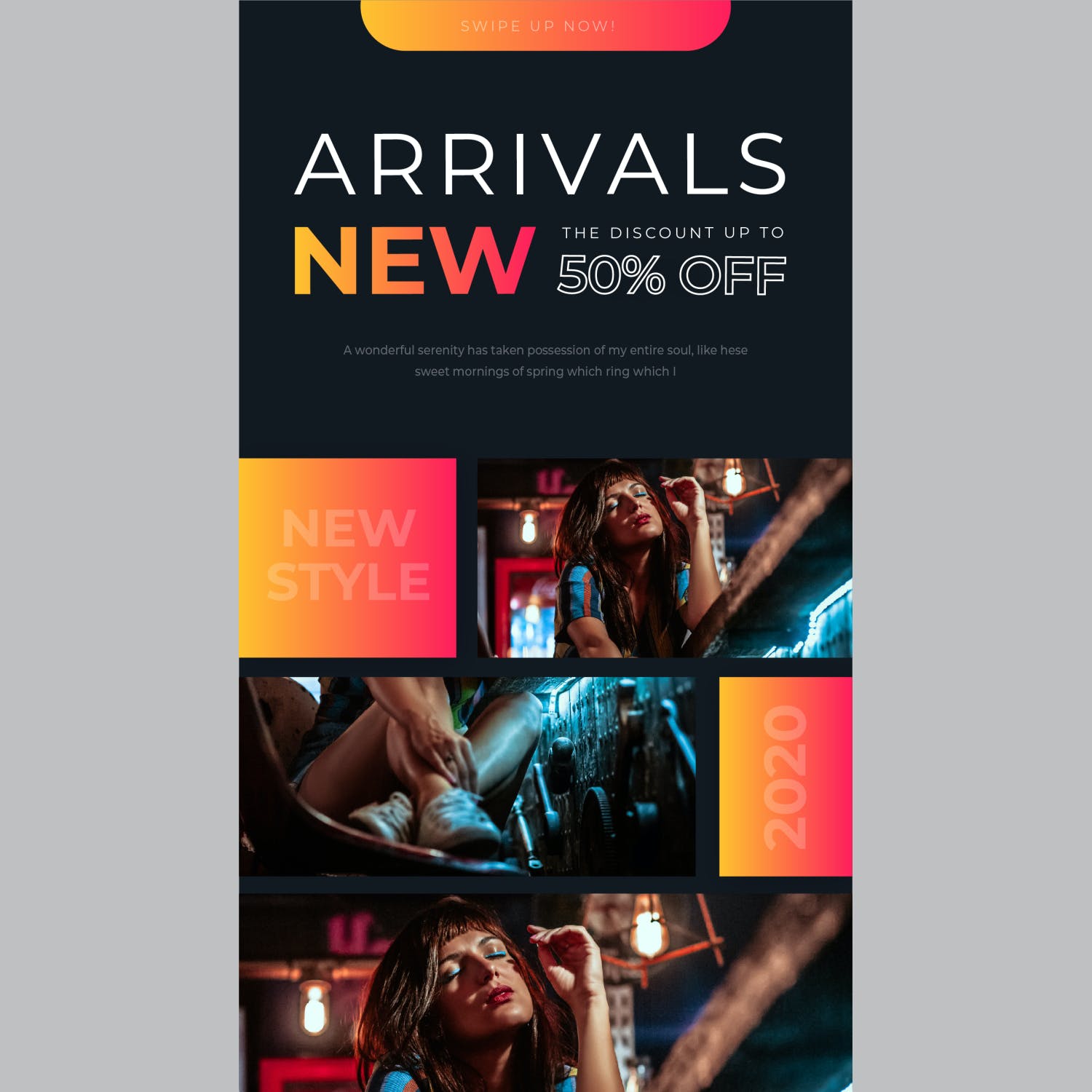 时尚的INS社交故事PPT模板(PPTX)