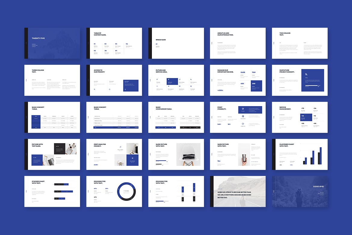 简约优雅高端多用途时尚大数据powerpoint幻灯片演示模板（pptx）