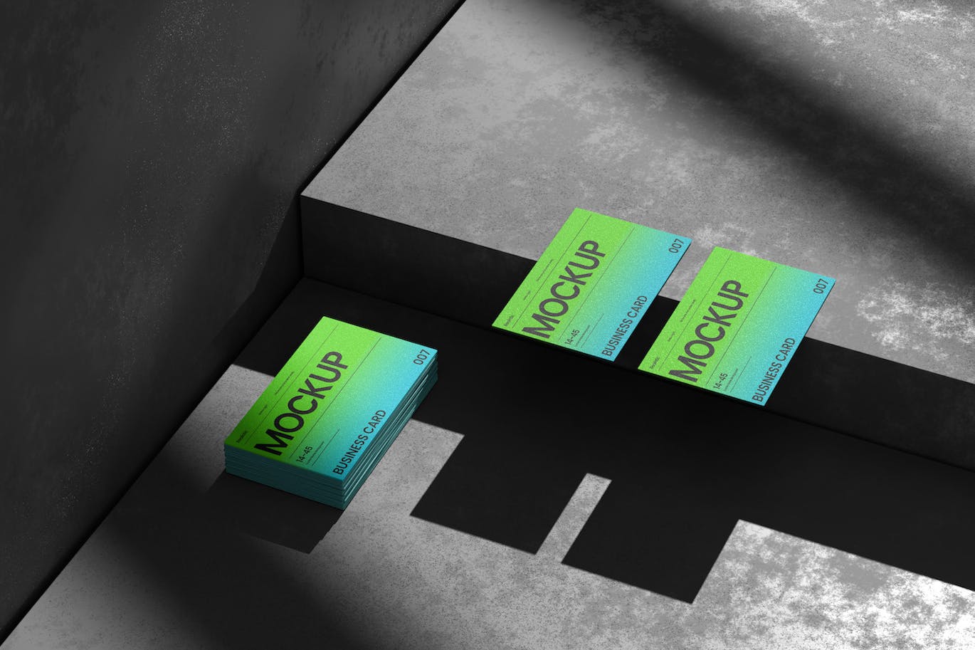 具有具体背景的名片样机 (PSD)