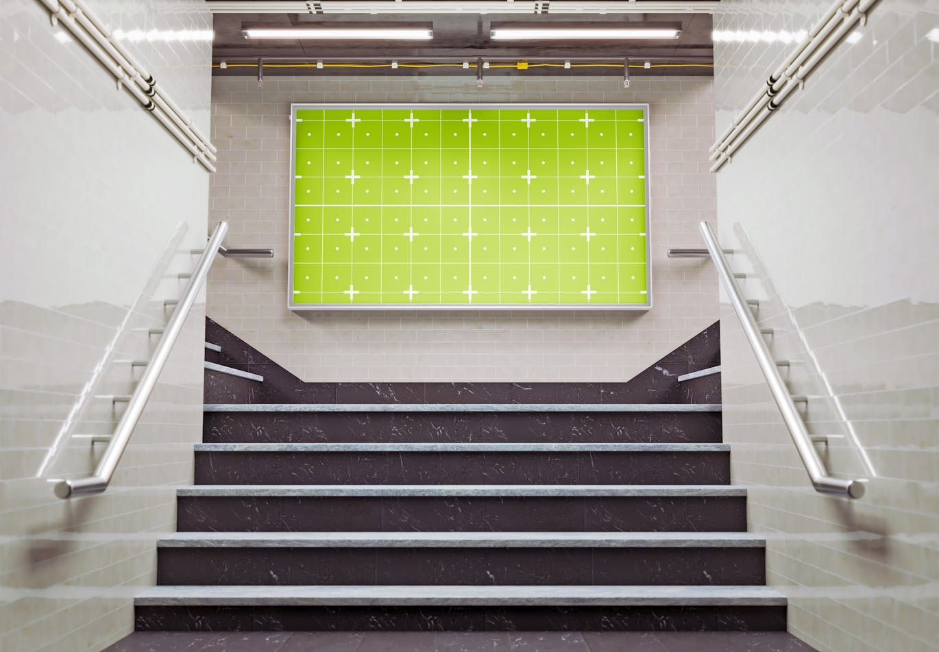 广告牌广告场景样机 (PSD)