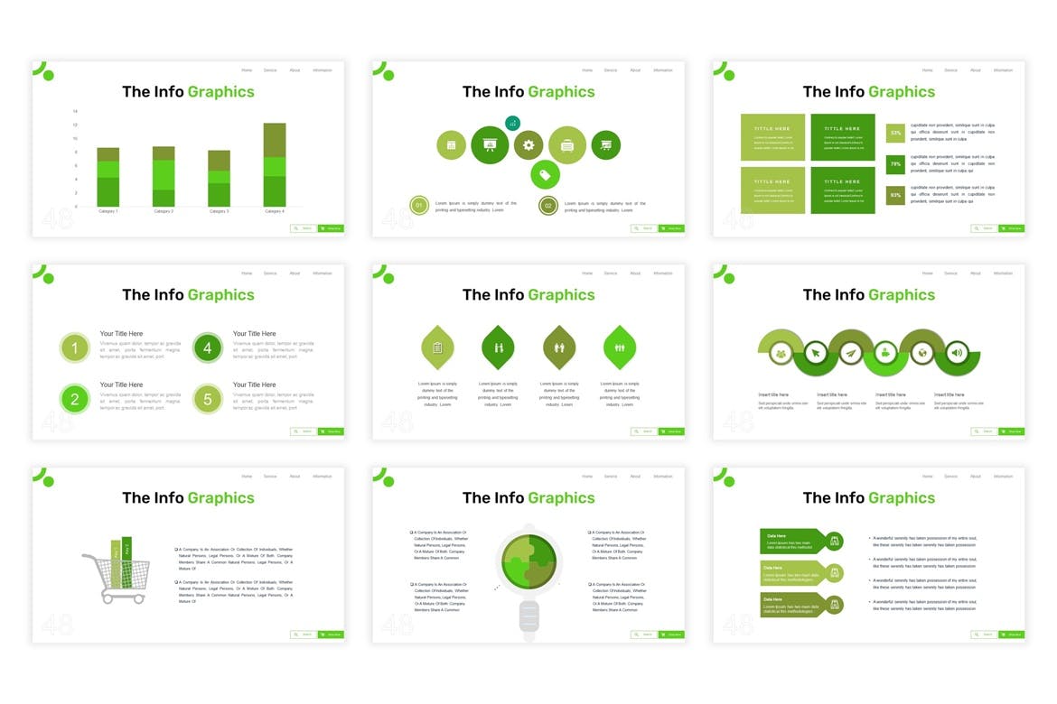 好看的大数据环保风格PPT模板下载（PPTX）
