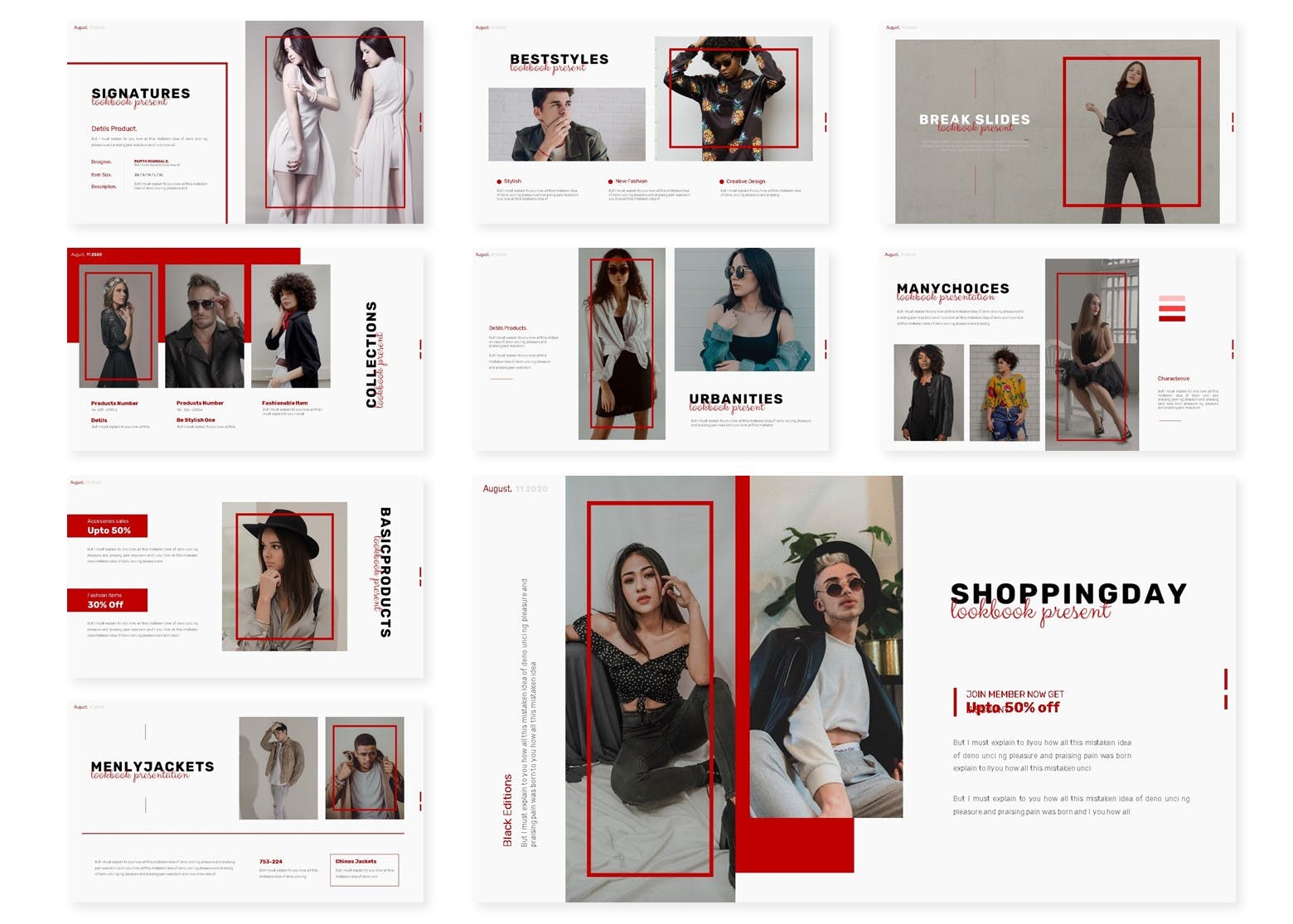 时尚风格PPT模板（PPTX）