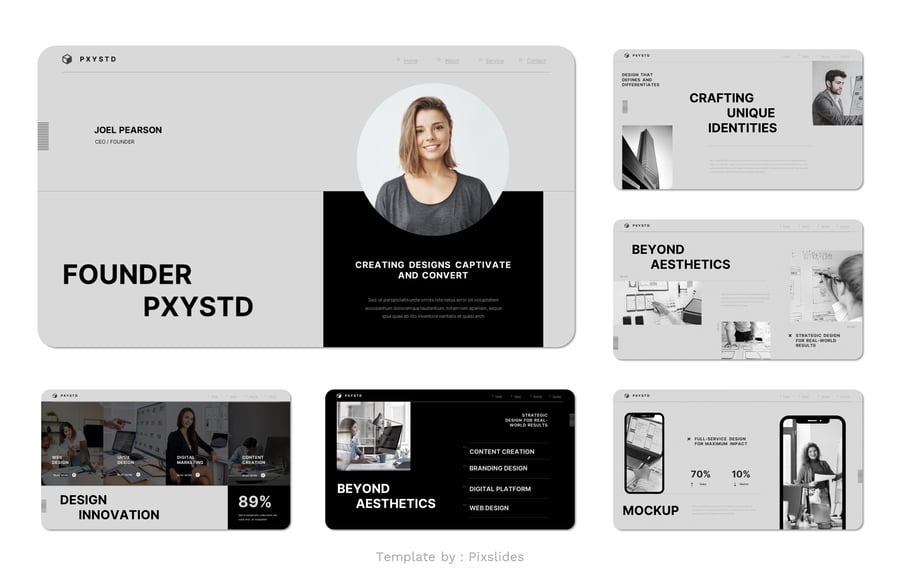 设计机构 PPT模版 (PPTX,PPT)
