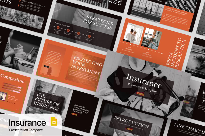 保险计划PPT模版 (PPTX)