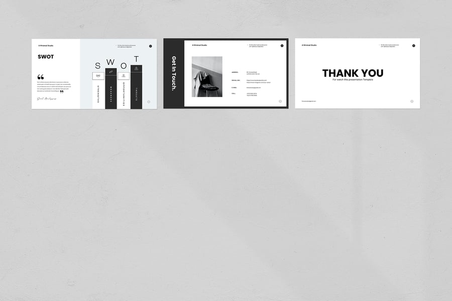 极简主义的商业提案 PPT模版 (PPTX)