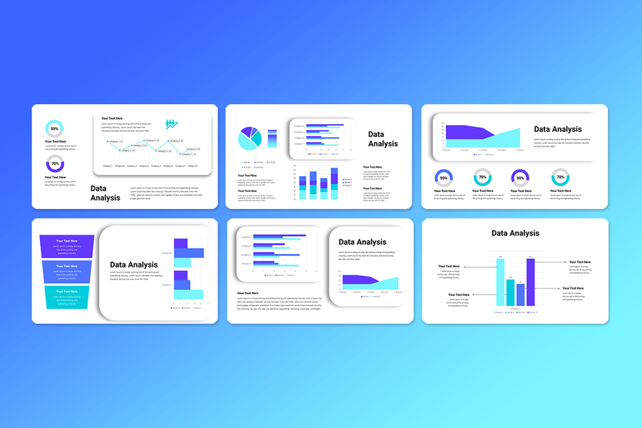 数据分析 数据图表-PPT模版 (PPTX)
