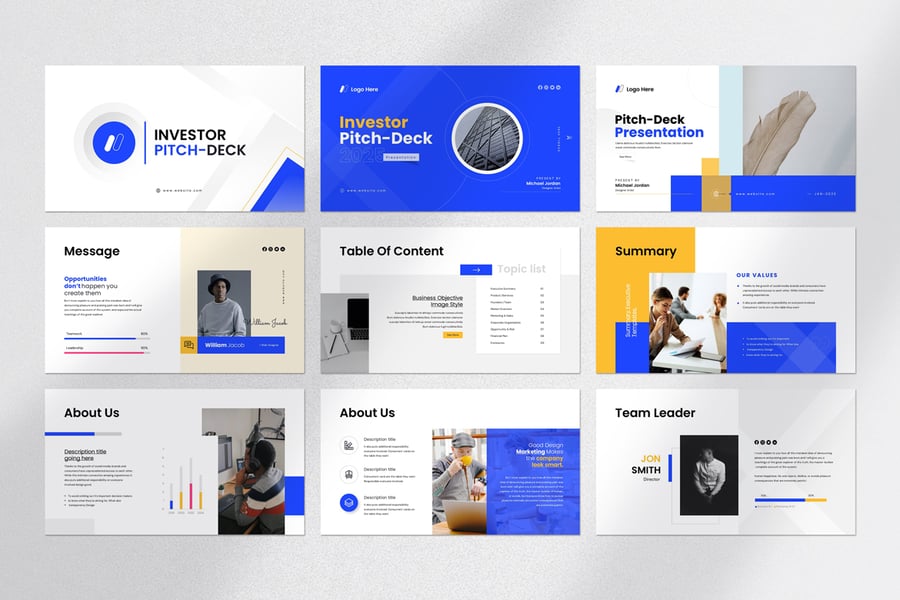 推介材料演示模板PPT模板 (PPTX)