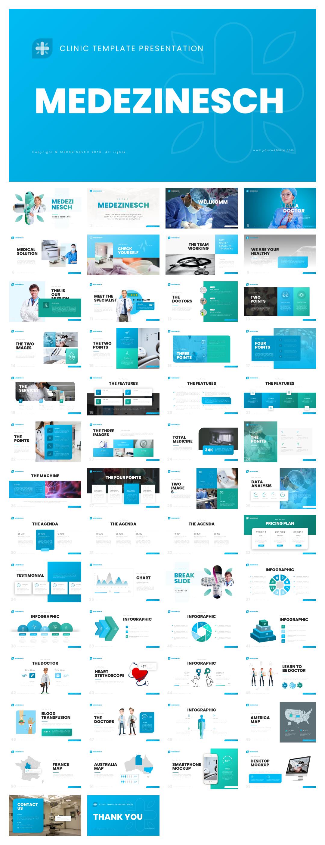 蓝色医疗商务PPT模版.pptx