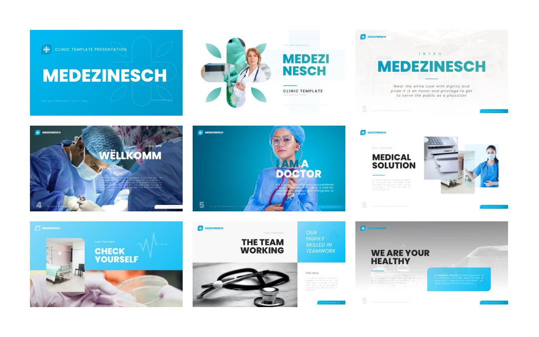 蓝色医疗商务PPT模版.pptx