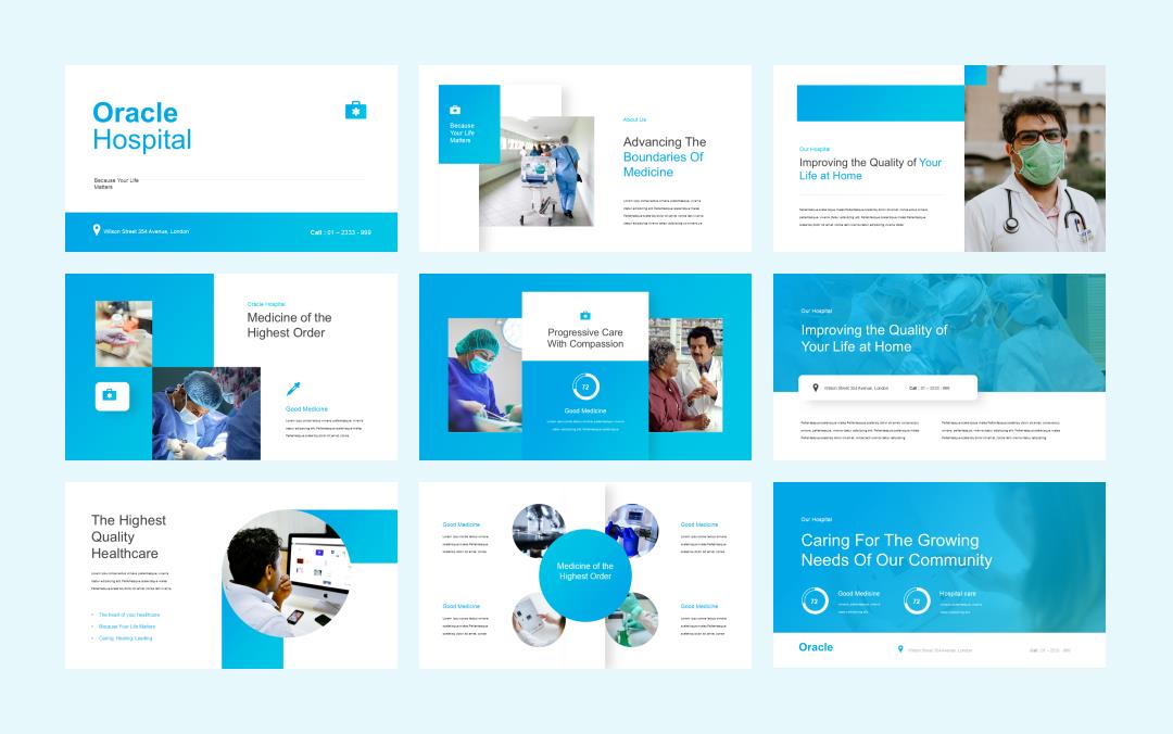 医疗医生医院PPT模版