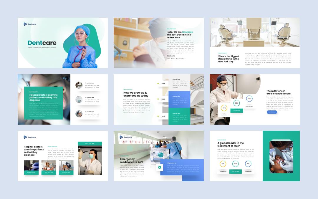 绿色牙医计划总结PPT模板.pptx