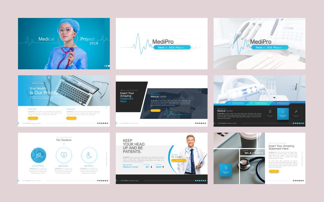 医疗医生医院PPT模版