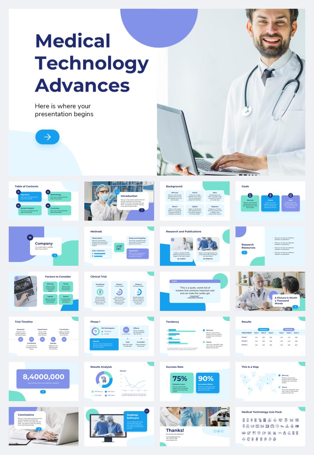 医疗医生医院PPT模版