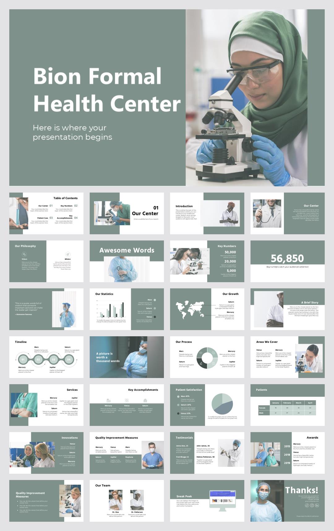 医疗医生医院PPT模版