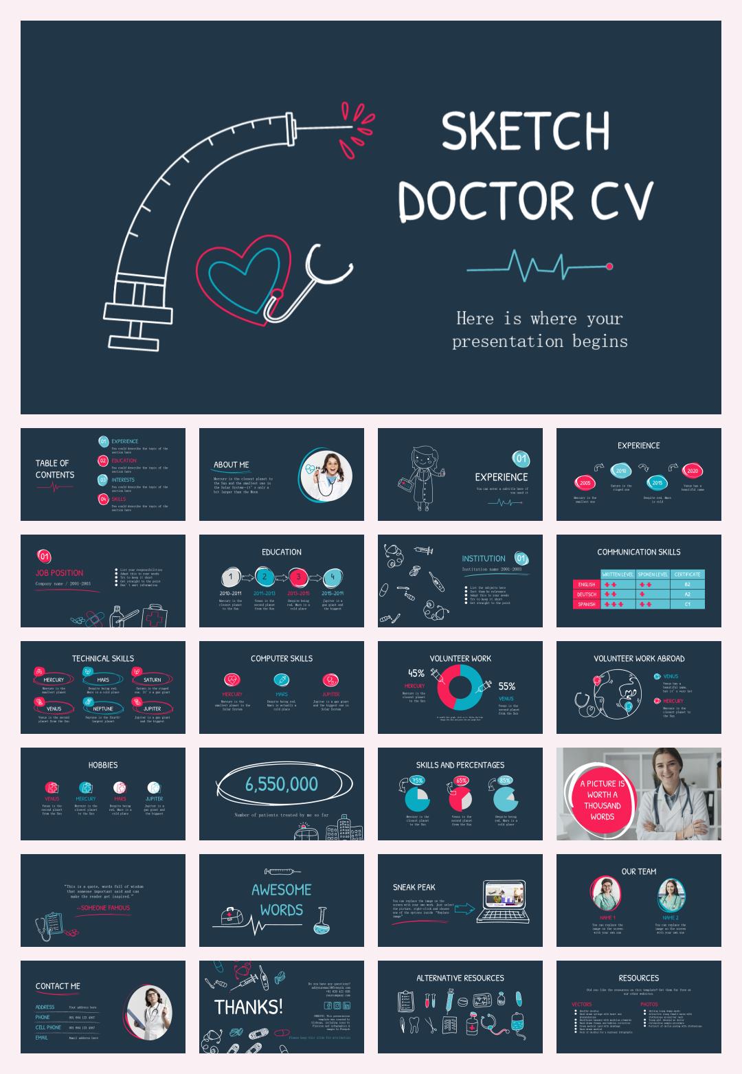 医疗医生医院PPT模版