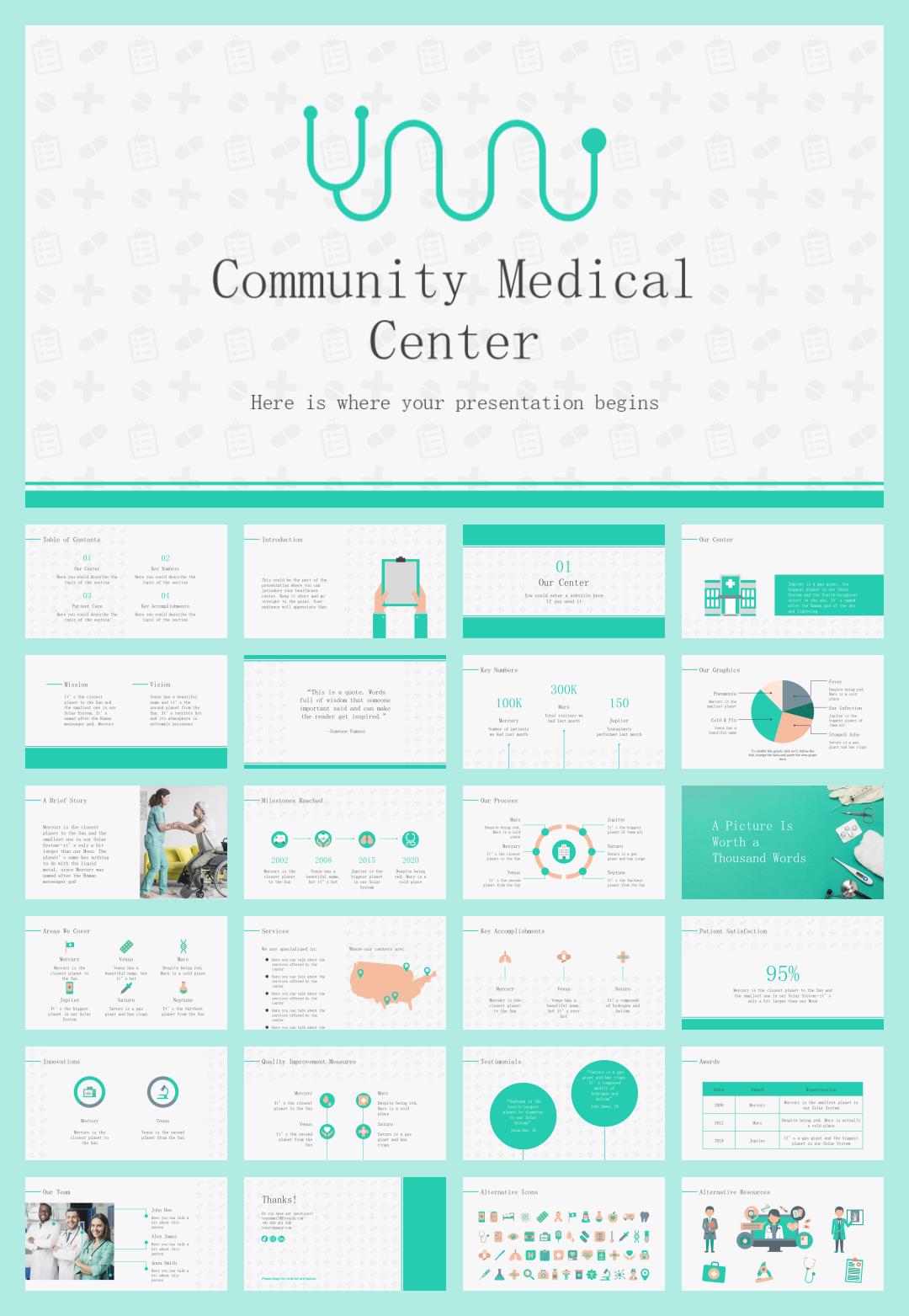 医疗医生医院PPT模版