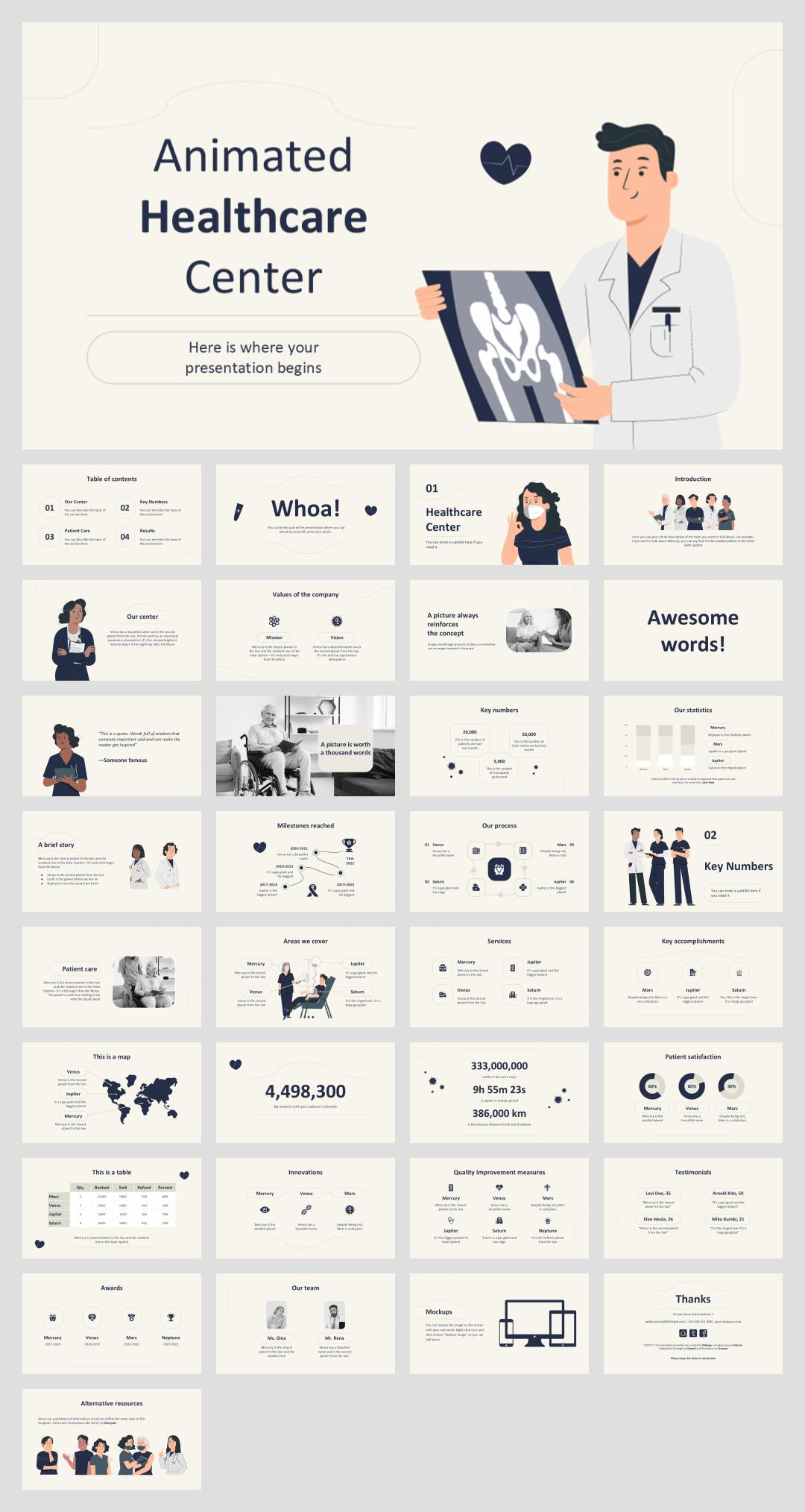 医疗医生医院PPT模版