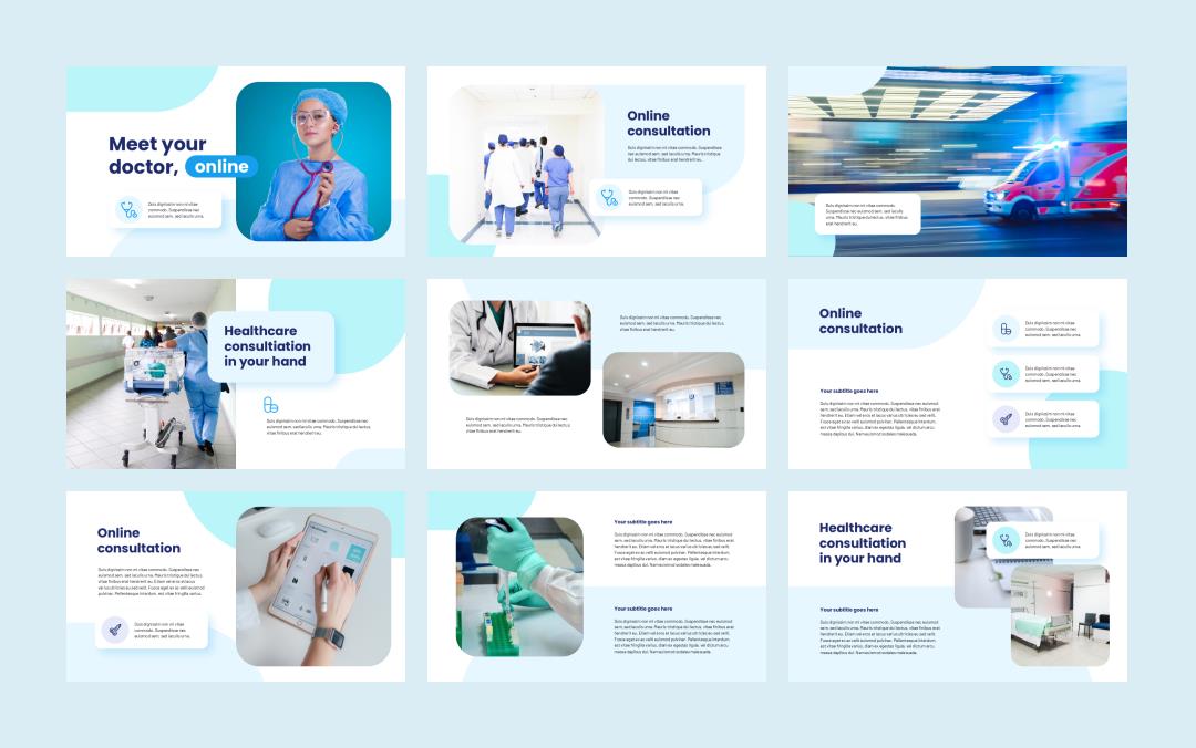 医疗医生医院PPT模版