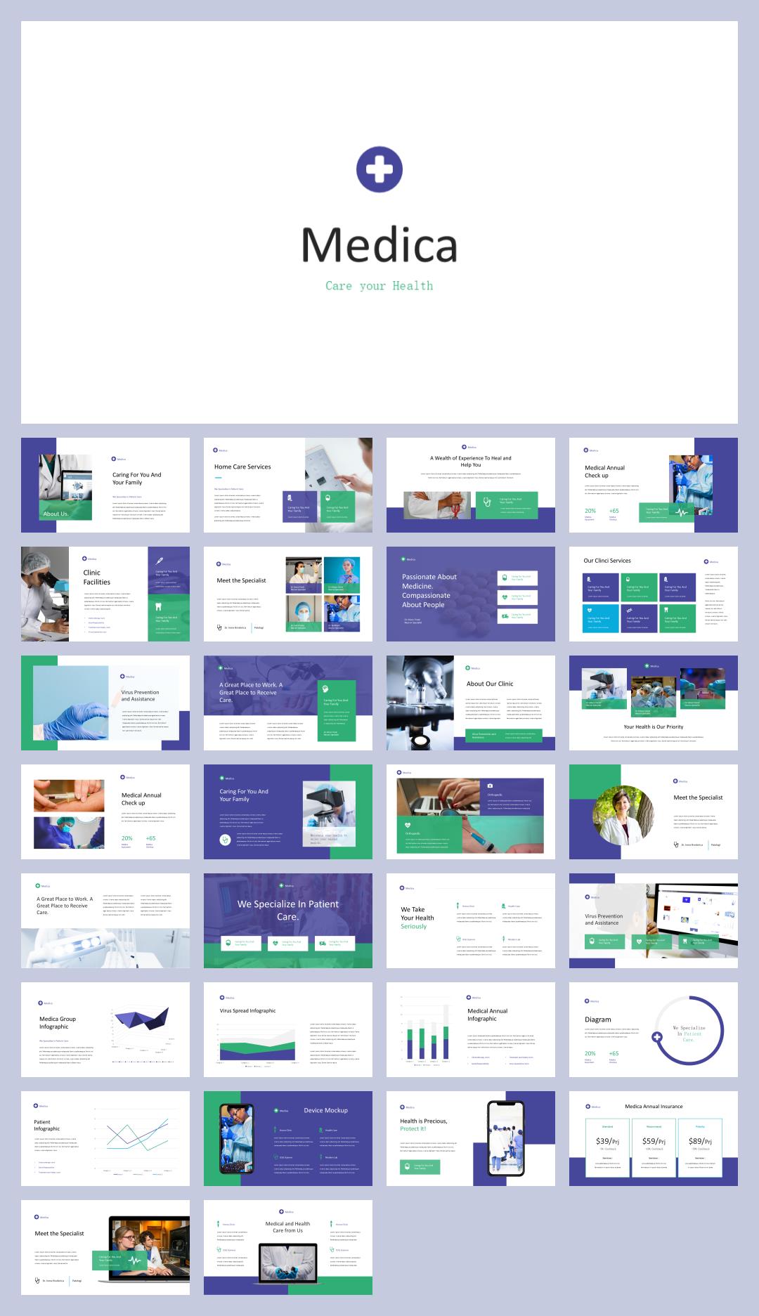 蓝色医疗公司介绍PPT模板.pptx