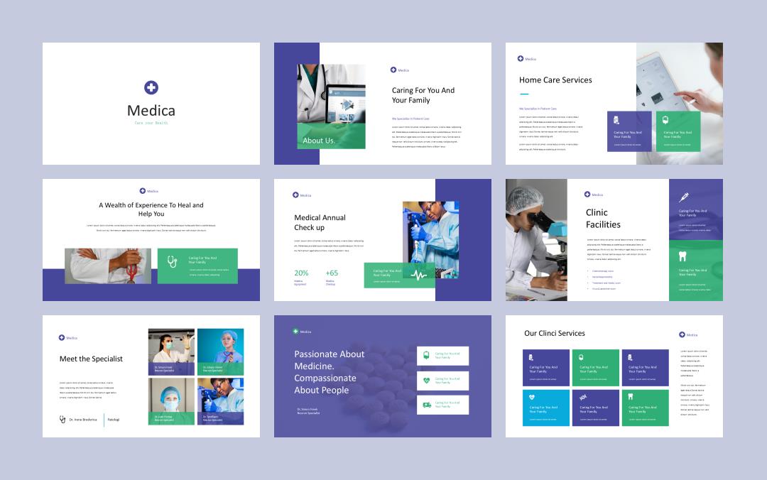 蓝色医疗公司介绍PPT模板.pptx