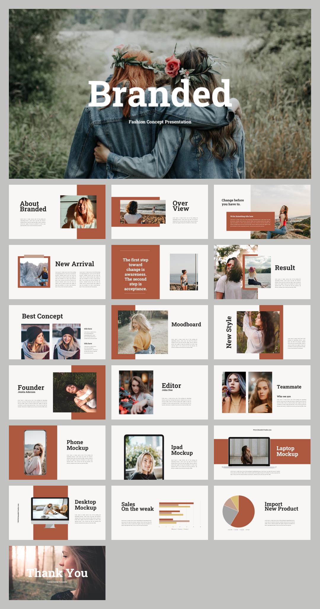 棕色时尚人物ppt模板.pptx