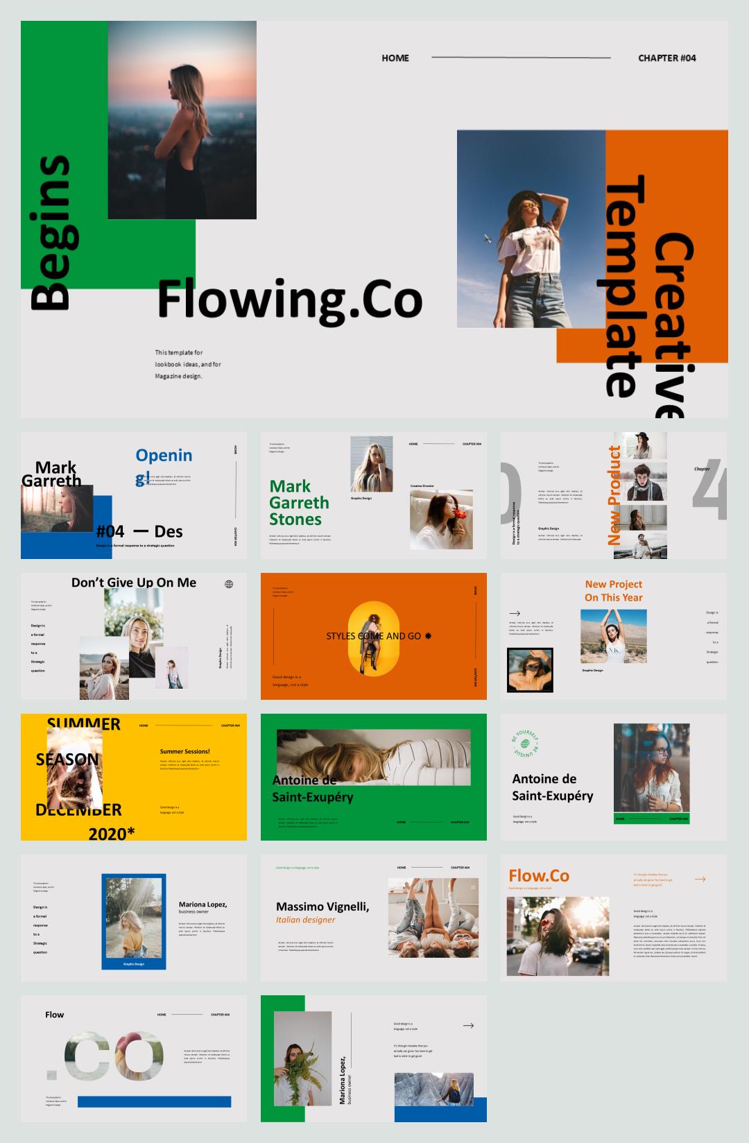 多彩简约人物ppt模板.pptx