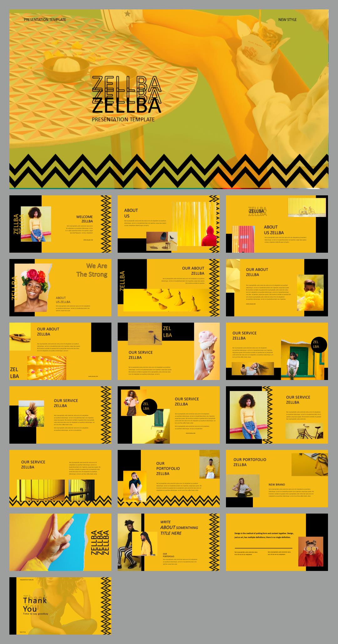 黄色时尚人物ppt模板.pptx