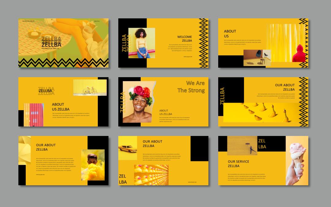 黄色时尚人物ppt模板.pptx