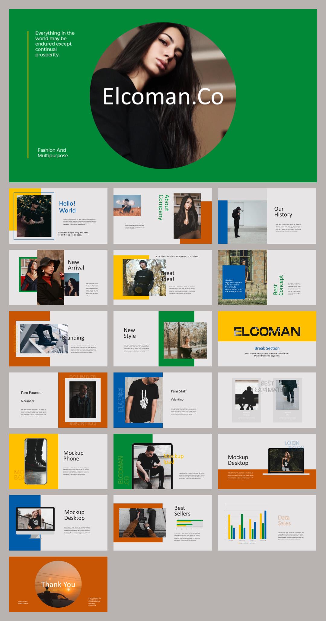 多彩炫酷人物ppt模板.pptx